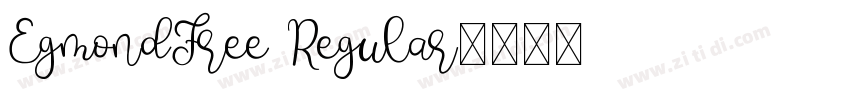 EgmondFree Regular字体转换